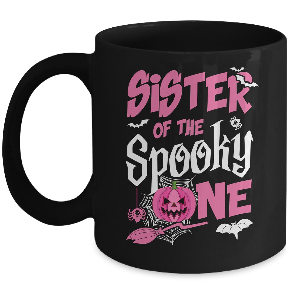 Sister Halloween 1st Birthday Girl Matching Family Spooky Mug | teecentury