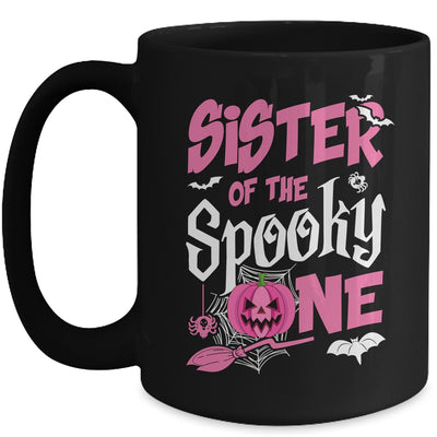 Sister Halloween 1st Birthday Girl Matching Family Spooky Mug | teecentury