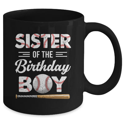 Sister Of The Birthday Boy Baseball Matching Family Party Mug | teecentury