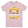 Sister Of The Birthday Boy Construction Matching Family Youth Shirt | teecentury