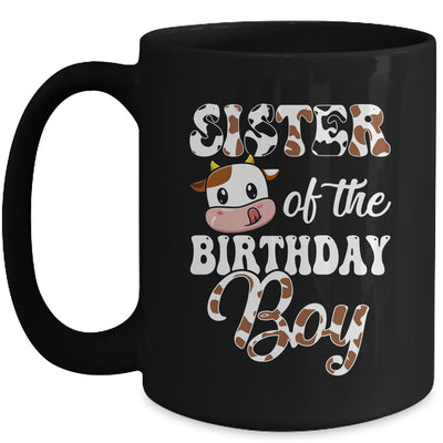 Sister Of The Birthday Boy Cow Farm 1st Birthday Boy Mug | teecentury