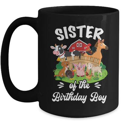 Sister Of The Birthday Boy Party Cow Farm 1st Birthday Party Mug | teecentury