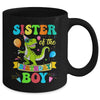 Sister Of The Birthday Boy T-Rex Dinosaur Birthday Party Mug | teecentury