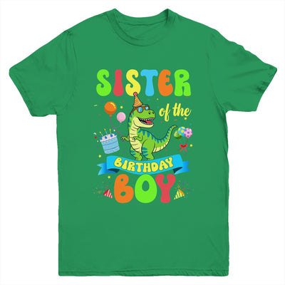 Sister Of The Birthday Boy TRex Dinosaur Birthday Family Youth Shirt | teecentury