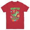 Sister Of The Birthday Boy T Rex Dinosaur Family Party Youth Shirt | teecentury
