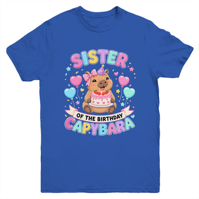 Sister Of The Birthday Capybara Birthday Girl Family Youth Shirt | teecentury