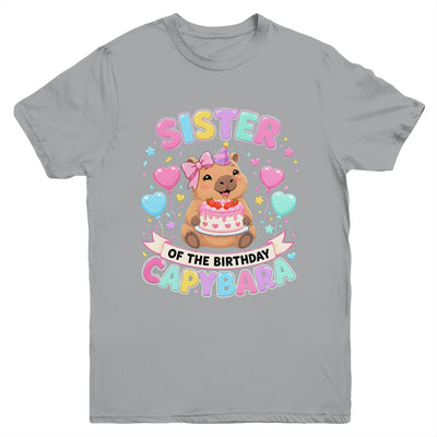 Sister Of The Birthday Capybara Birthday Girl Family Youth Shirt | teecentury