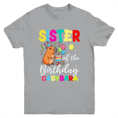 Sister Of The Birthday Capybara Girl Bday Party Family Youth Shirt | teecentury