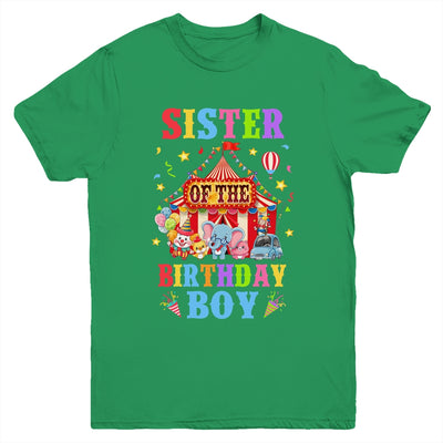 Sister Of The Birthday For Boy Circus Carnival Theme Party Youth Shirt | teecentury