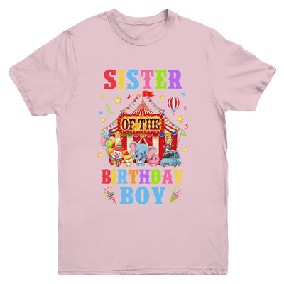 Sister Of The Birthday For Boy Circus Carnival Theme Party Youth Shirt | teecentury