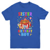 Sister Of The Birthday For Boy Circus Carnival Theme Party Youth Shirt | teecentury