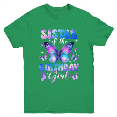Sister Of The Birthday Girl Butterfly Family Matching Youth Shirt | teecentury