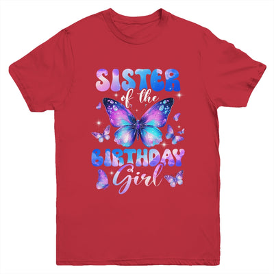 Sister Of The Birthday Girl Butterfly Family Matching Youth Shirt | teecentury