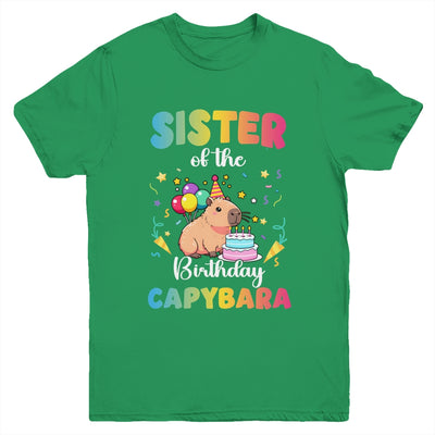 Sister Of The Birthday Girl Capybara Bday Party Family Youth Shirt | teecentury