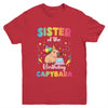 Sister Of The Birthday Girl Capybara Bday Party Family Youth Shirt | teecentury