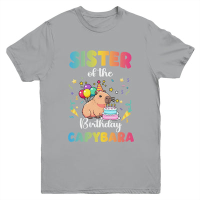 Sister Of The Birthday Girl Capybara Bday Party Family Youth Shirt | teecentury