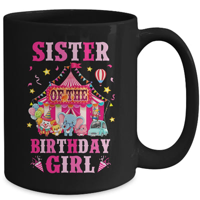 Sister Of The Birthday Girl Circus Carnival Family Party Mug | teecentury