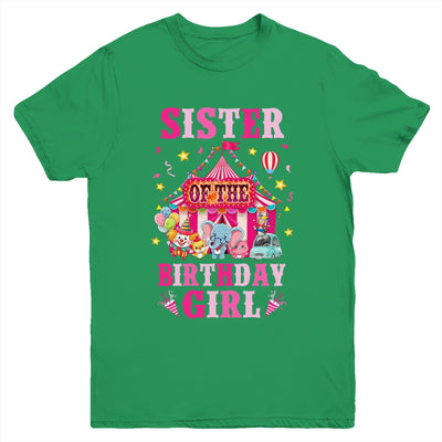 Sister Of The Birthday Girl Circus Carnival Family Party Youth Shirt | teecentury