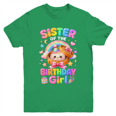 Sister Of The Birthday Girl Kawaii Dumpling Squishy Family Youth Shirt | teecentury