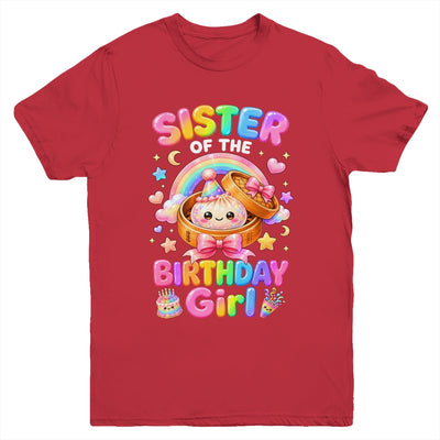 Sister Of The Birthday Girl Kawaii Dumpling Squishy Family Youth Shirt | teecentury