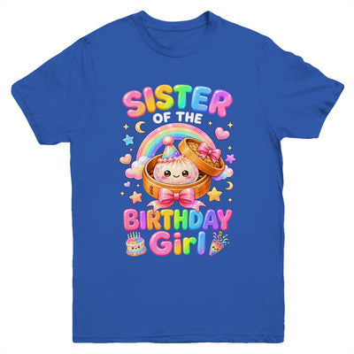 Sister Of The Birthday Girl Kawaii Dumpling Squishy Family Youth Shirt | teecentury