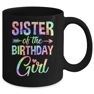 Sister Of The Birthday Girl Tie Dye 1st Birthday Girl Family Mug | teecentury