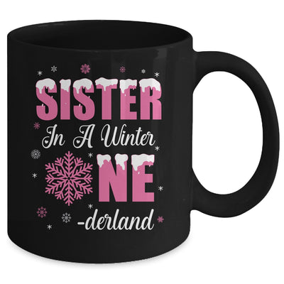 Sister Of The Birthday Girl Winter Onederland 1st Birthday Mug | teecentury