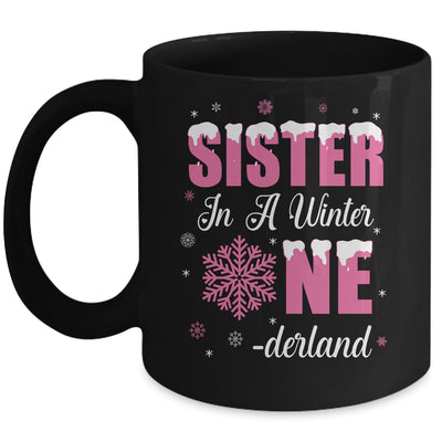 Sister Of The Birthday Girl Winter Onederland 1st Birthday Mug | teecentury