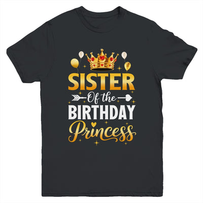 Sister Of The Birthday Princess Birthday Girl Family Kid Youth Shirt | teecentury
