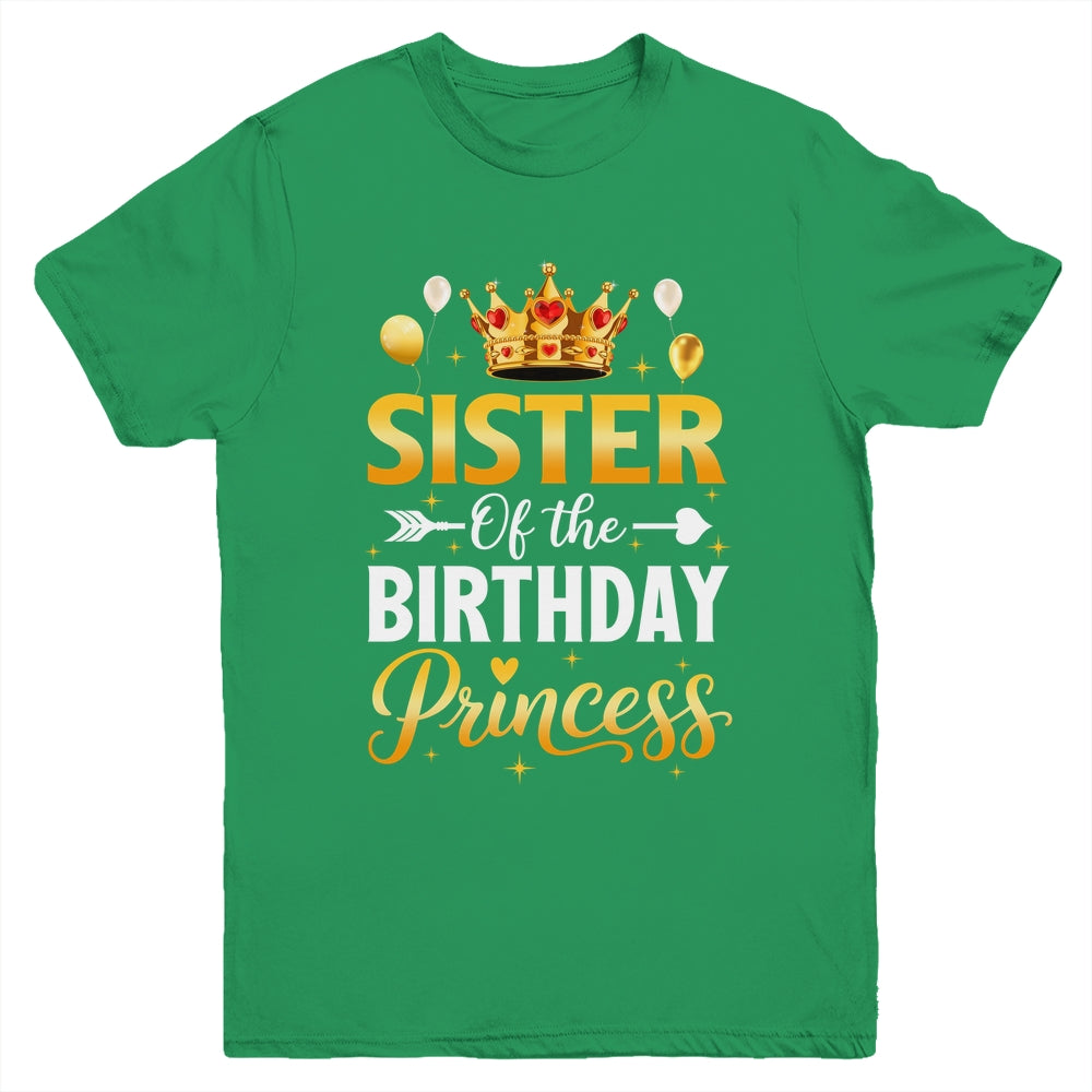 Sister Of The Birthday Princess Birthday Girl Family Kid Youth Shirt | teecentury