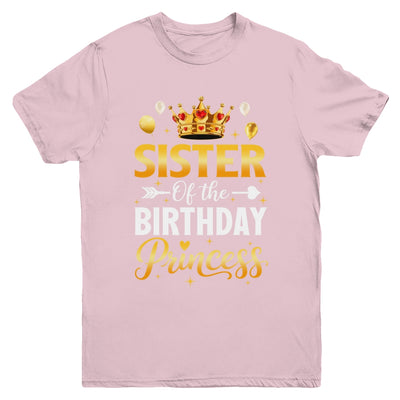 Sister Of The Birthday Princess Birthday Girl Family Kid Youth Shirt | teecentury