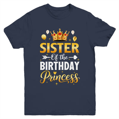 Sister Of The Birthday Princess Birthday Girl Family Kid Youth Shirt | teecentury