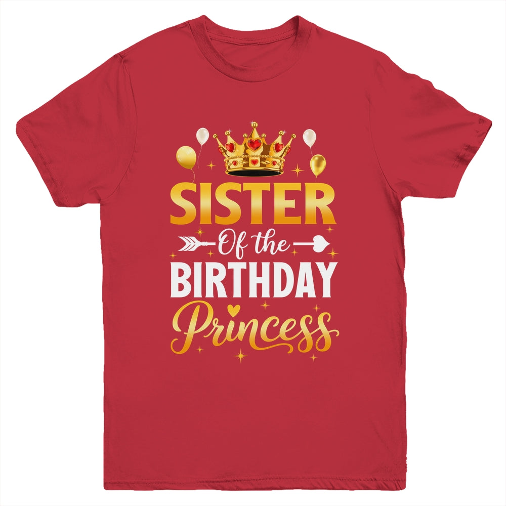 Sister Of The Birthday Princess Birthday Girl Family Kid Youth Shirt | teecentury
