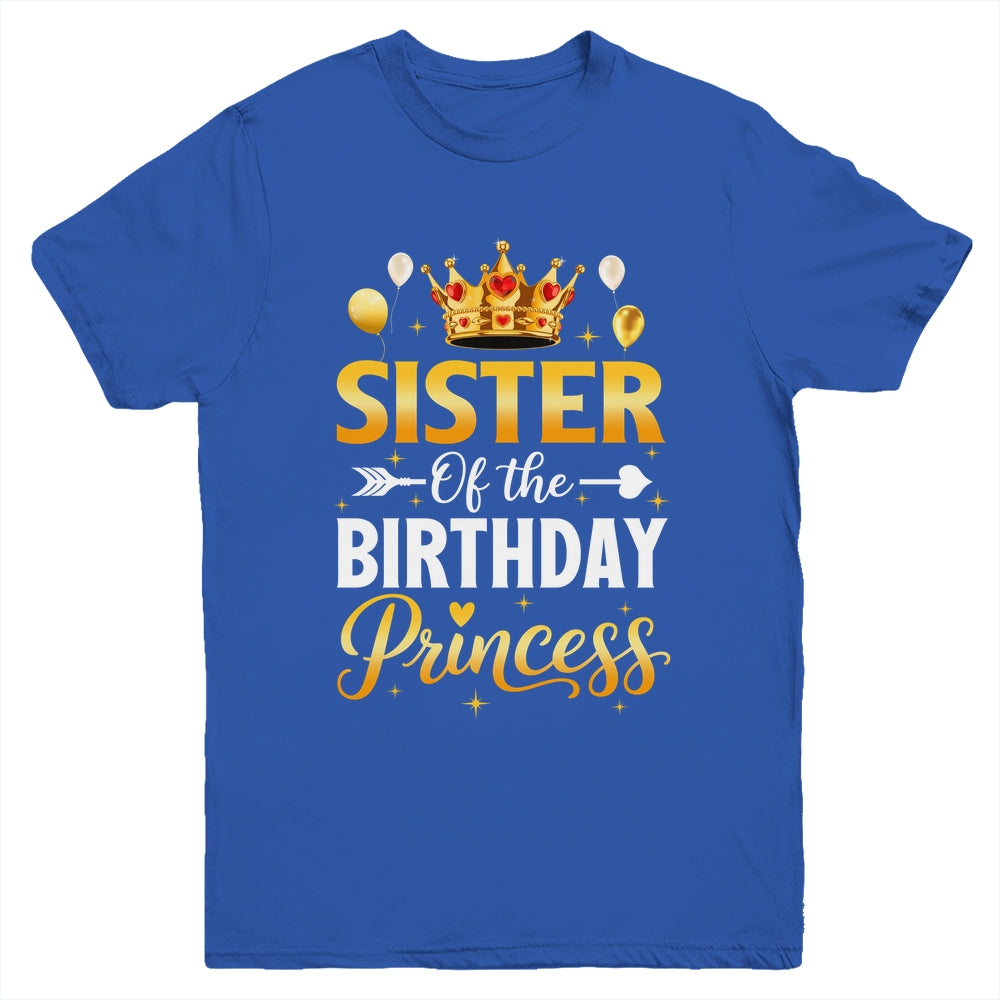 Sister Of The Birthday Princess Birthday Girl Family Kid Youth Shirt | teecentury