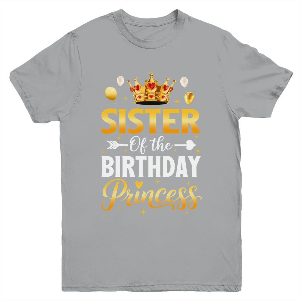Sister Of The Birthday Princess Birthday Girl Family Kid Youth Shirt | teecentury
