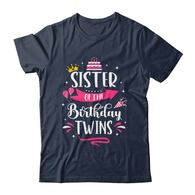 Sister Of The Birthday Twins Celebrate Twin Birthday Cute Shirt & Tank Top | teecentury