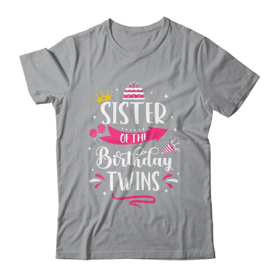 Sister Of The Birthday Twins Celebrate Twin Birthday Cute Shirt & Tank Top | teecentury