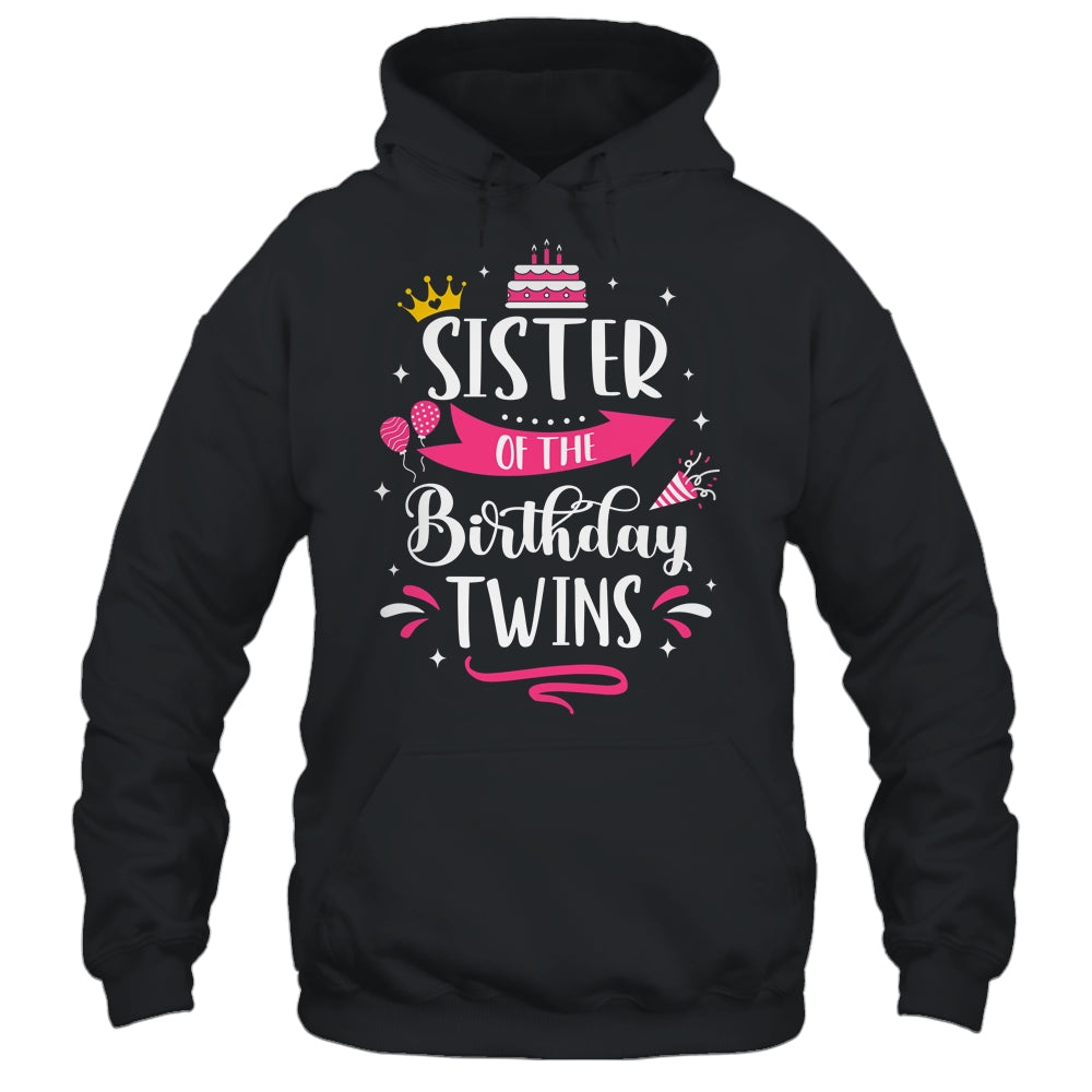 Sister Of The Birthday Twins Celebrate Twin Birthday Cute Shirt & Tank Top | teecentury