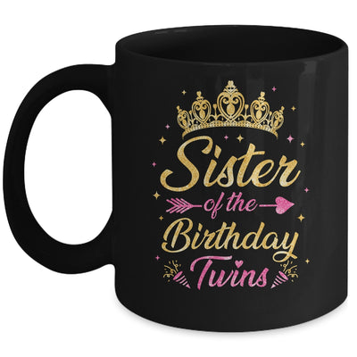 Sister Of The Birthday Twins Kids Party Birthday Twins Mug | teecentury