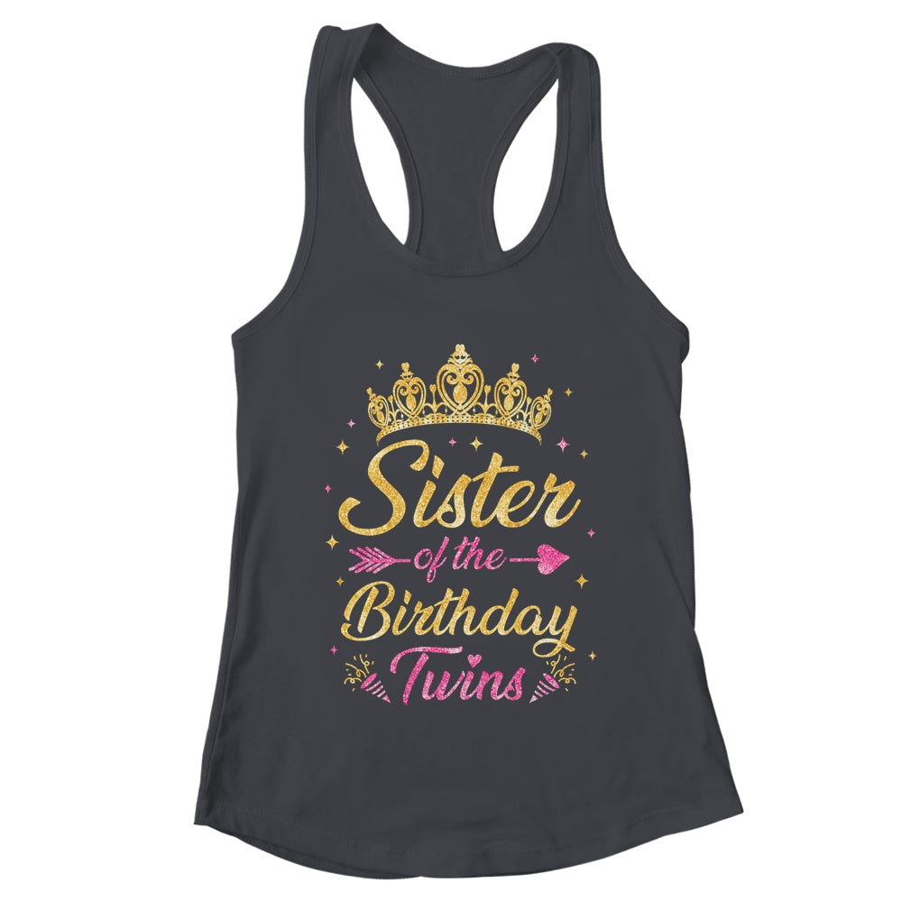 Sister Of The Birthday Twins Kids Party Birthday Twins Shirt & Tank Top | teecentury