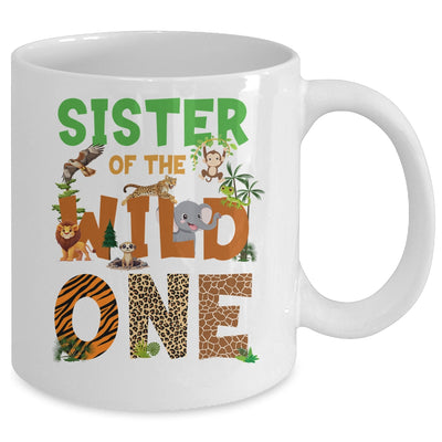 Sister Of The Birthday Wild One Safari Birthday Boy Family Mug | teecentury