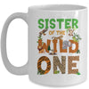 Sister Of The Birthday Wild One Safari Birthday Boy Family Mug | teecentury