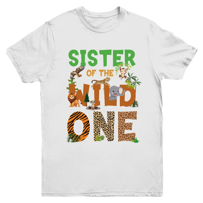 Sister Of The Birthday Wild One Safari Birthday Boy Family Youth Shirt | teecentury