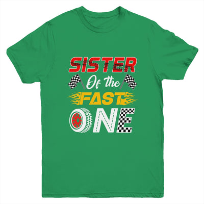 Sister Of The Fast One 1st Birthday Race Car Family Youth Shirt | teecentury