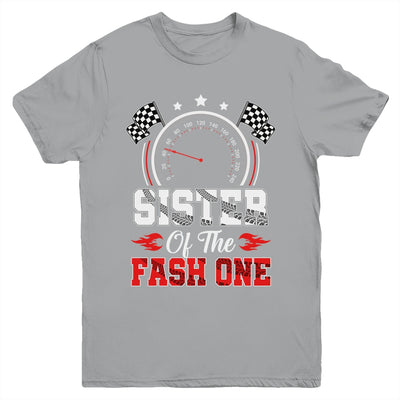 Sister Of The Fast One 1st Birthday Racing Car Family Youth Shirt | teecentury