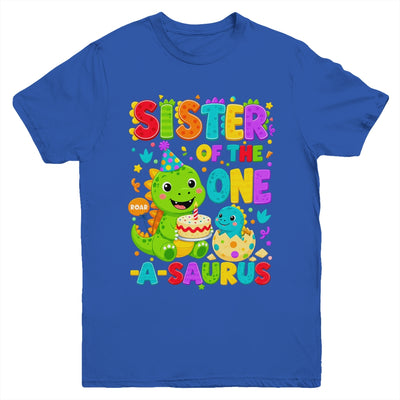 Sister Of The One-A-Saurus 1St Birthday Boy T-Rex Dinosaur Youth Shirt | teecentury