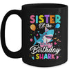 Sister Of The Shark Birthday Boy Girl Party Family Group Mug | teecentury