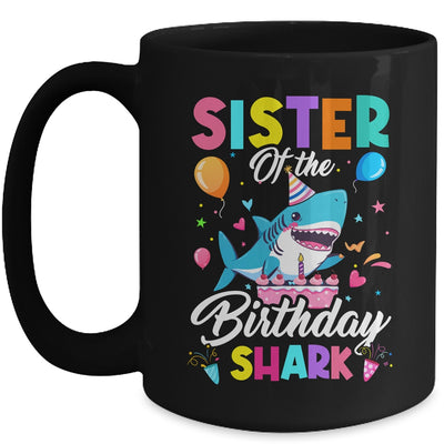 Sister Of The Shark Birthday Boy Girl Party Family Group Mug | teecentury