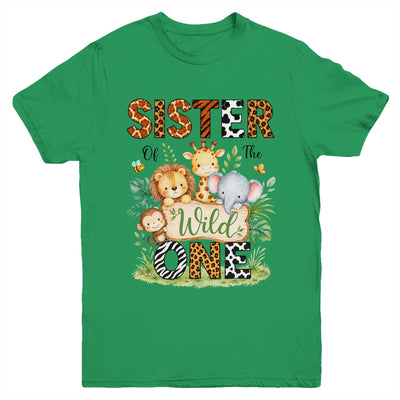 Sister Of The Wild One First Birthday Boy Jungle Safari Youth Shirt | teecentury