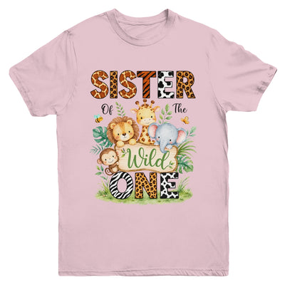 Sister Of The Wild One First Birthday Boy Jungle Safari Youth Shirt | teecentury